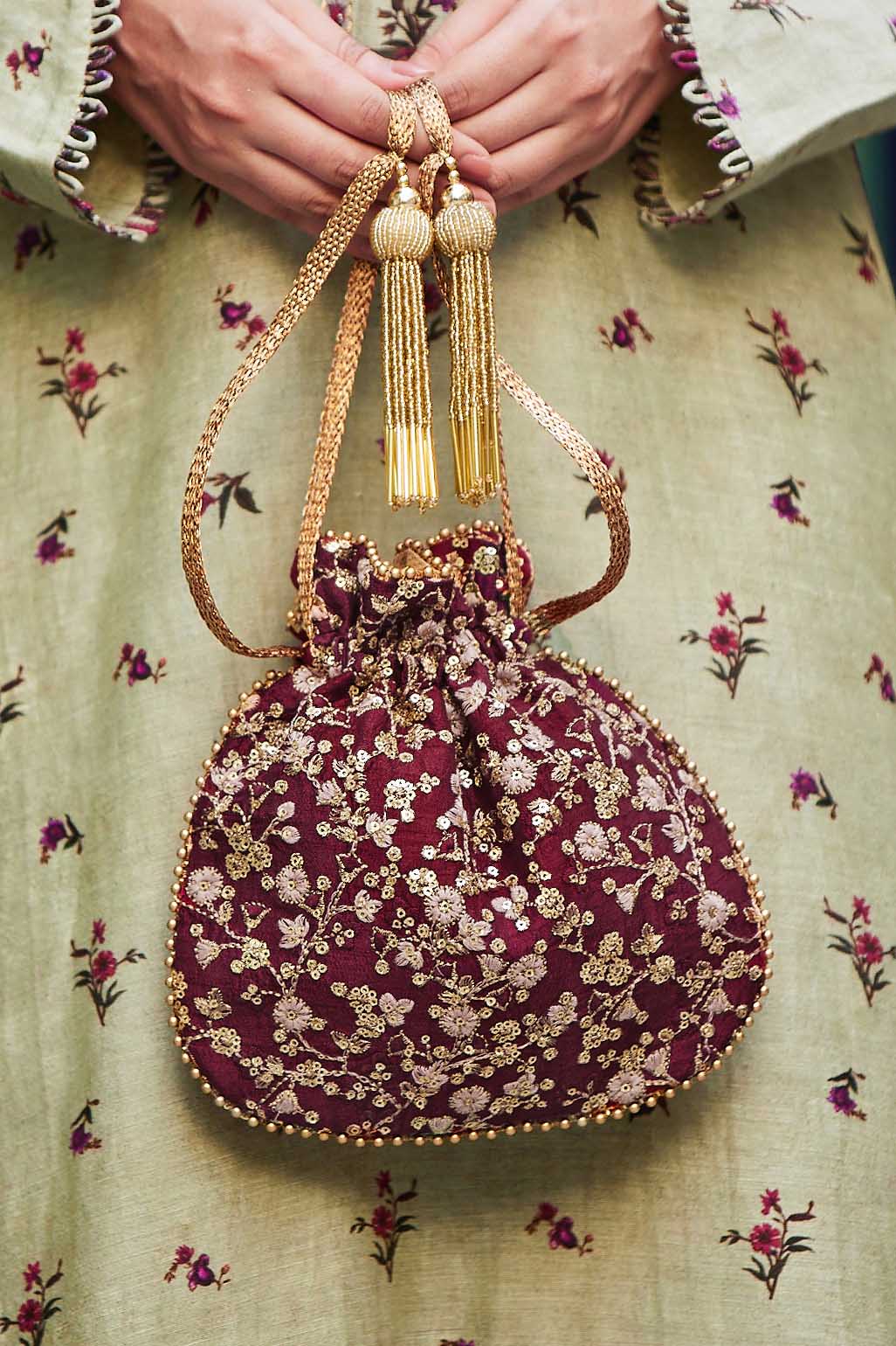 Metal potli bags 2025