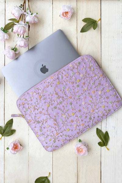 AMYRA Blossom laptop sleeve - purple