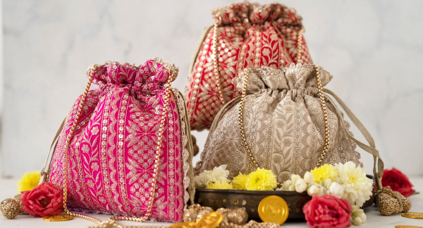 38 Clutches/potlis ideas  bridal bag, outfit meaning, traditional outfits