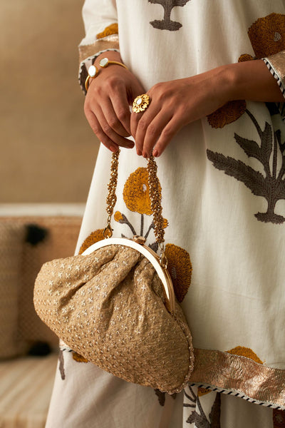 Inaya Vintage Purse - Gold