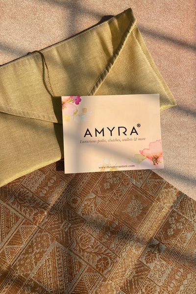 Grey Handloom Pure Katan Silk Gold Zari Brocade Banarasi Fabric