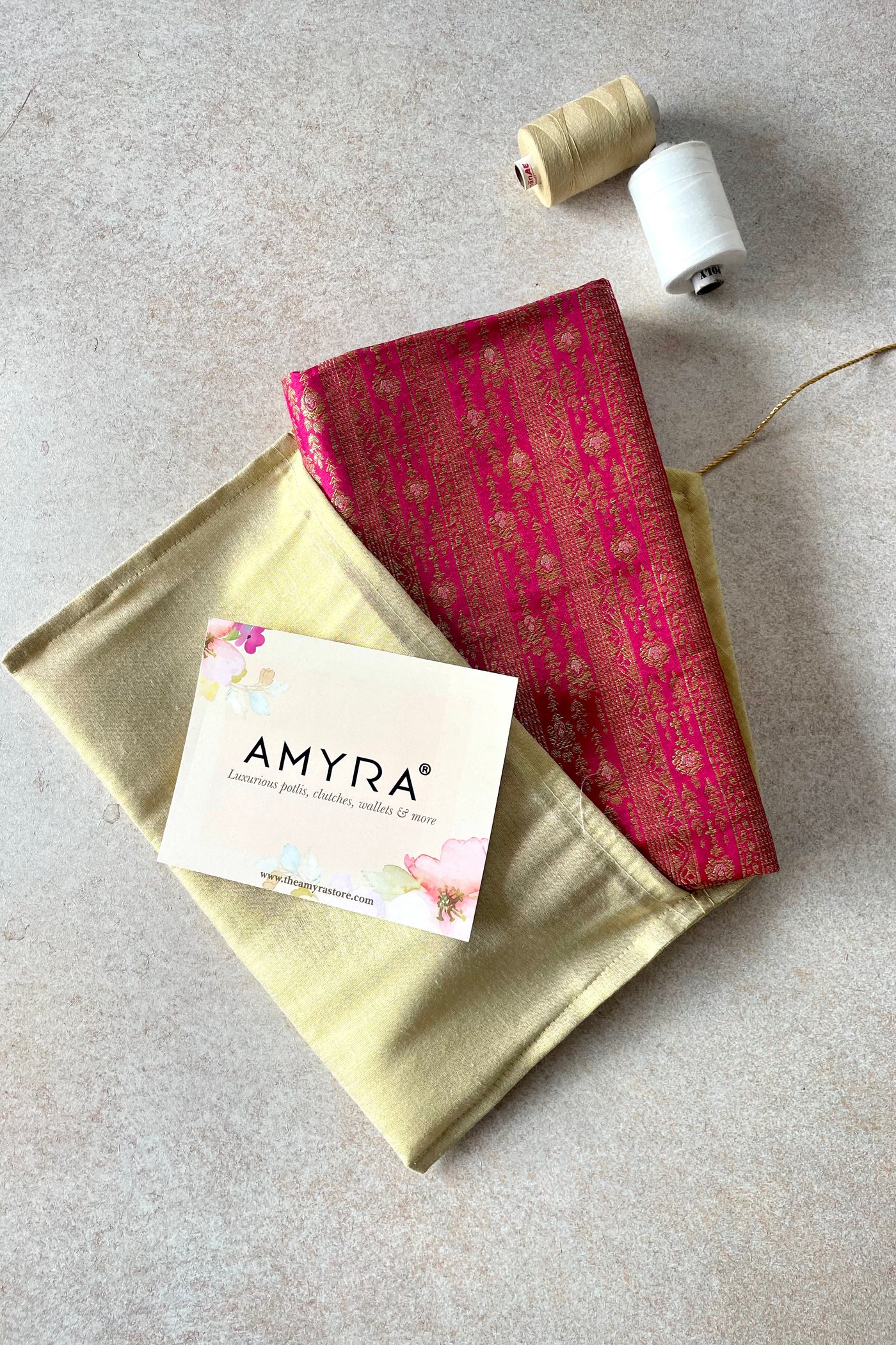 Pink Handloom Pure Katan Silk Gold Zari Brocade Banarasi Fabric
