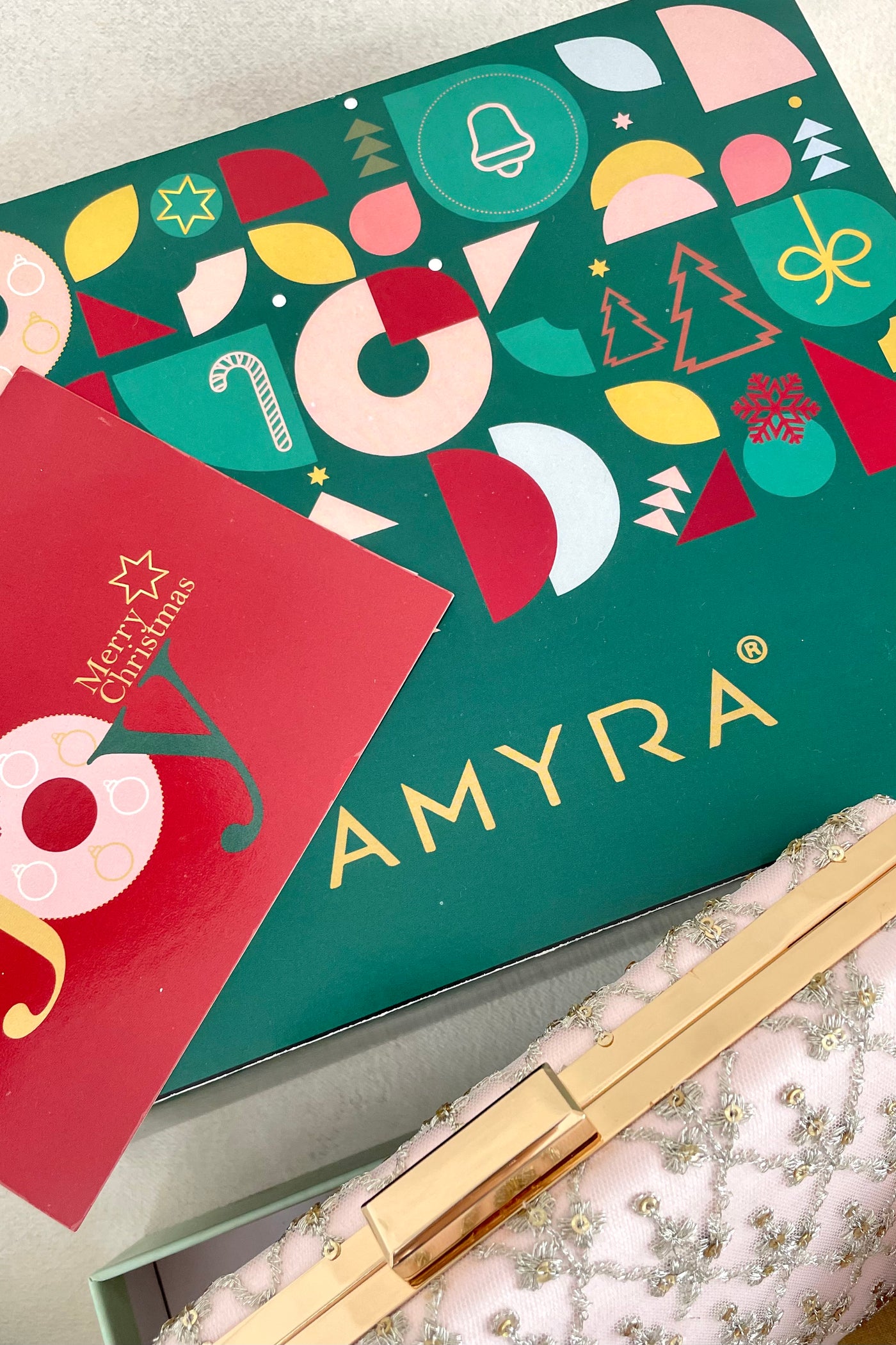 Christmas Hamper - Anya Blush Clutch - Self care, Accessory and Wellness Box