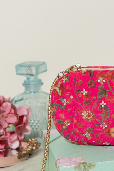 Eva Capsule Clutch- Pink