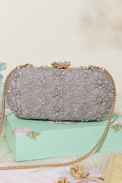 AMYRA - Cordon Capsule Clutch Grey