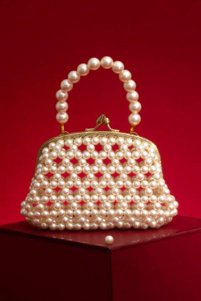 Inez Offwhite Vintage Purse - Set of 2