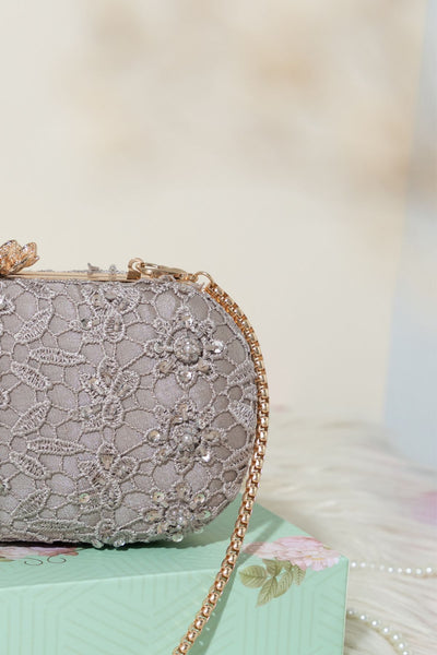 AMYRA - Cordon Capsule Clutch Grey