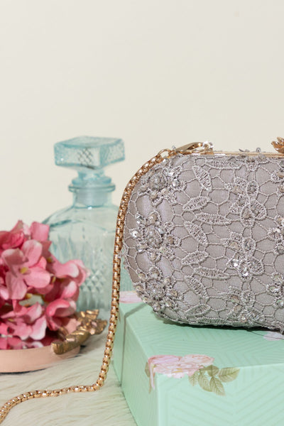 AMYRA - Cordon Capsule Clutch Grey