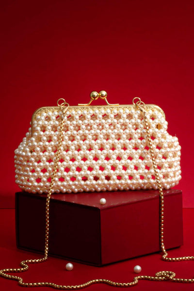 Inez Offwhite Vintage Purse - Set of 2
