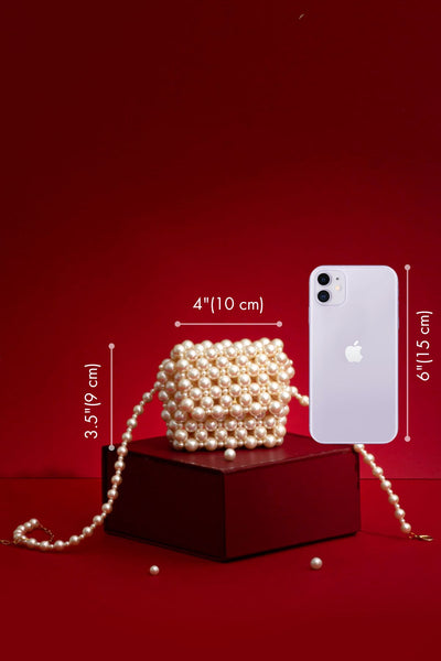 Alba Offwhite Pearl Belt Bag