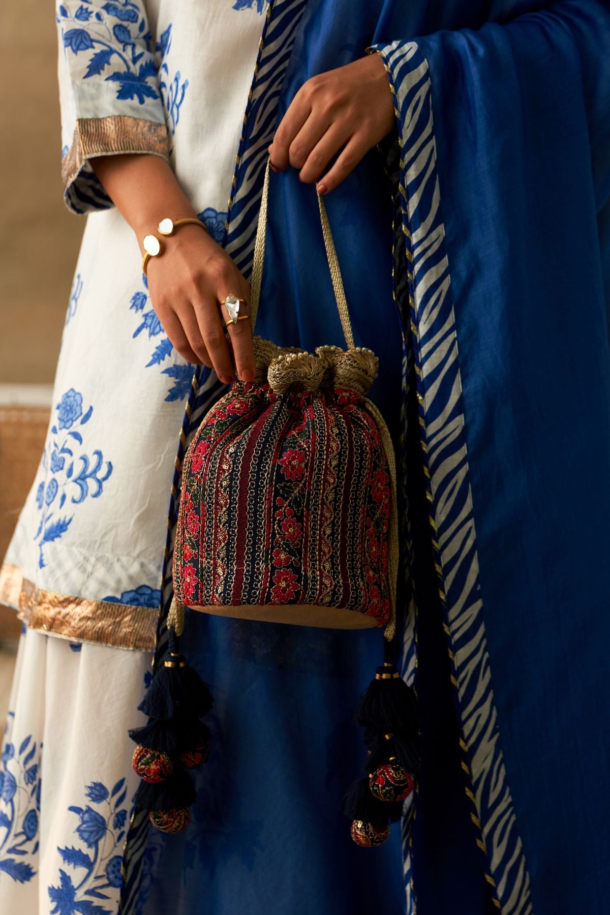 Zuri potli - navy blue