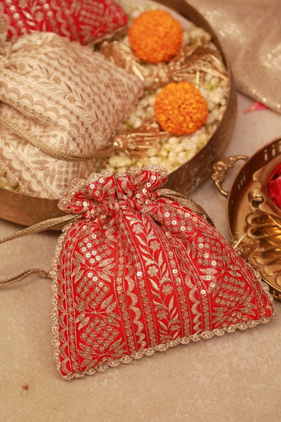 Mirai Set of 10 Wedding Favor Potlis
