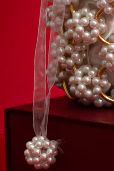 Leila Pearl Gold ring  Bucket bag