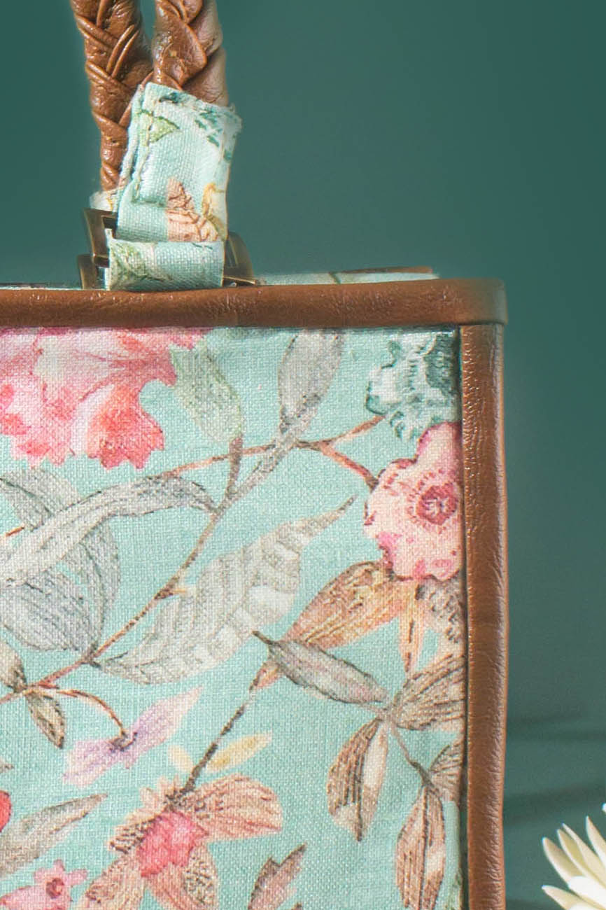 Aloha Printed Handbag - Mint