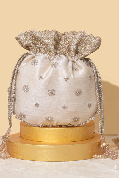 Azai Set of 10 embroidered wedding favor potli