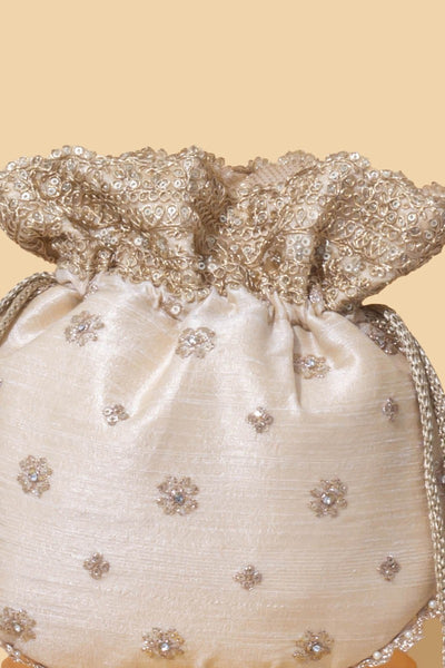 Azai Set of 10 embroidered wedding favor potli