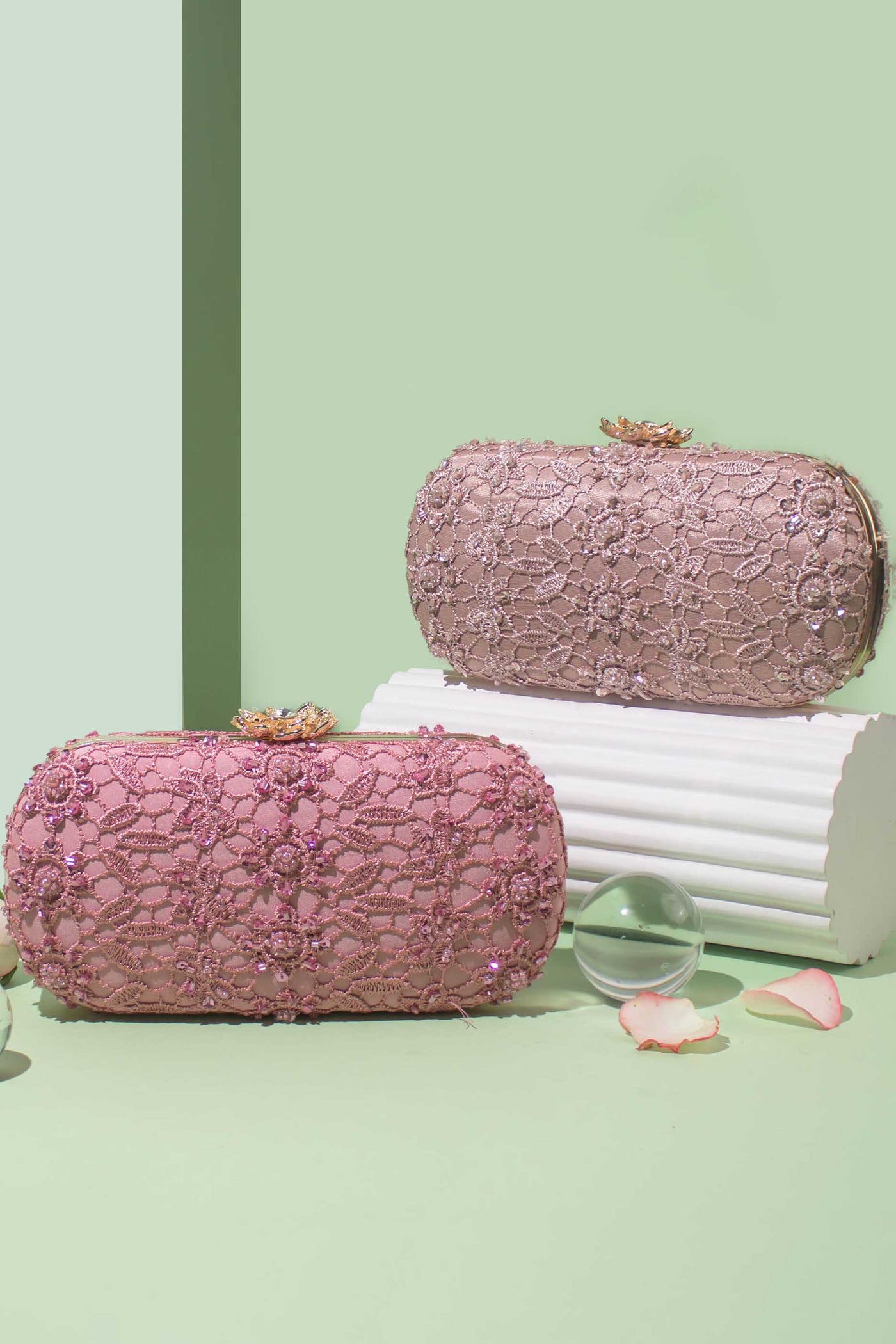 Cordon Capsule Clutch - Pink