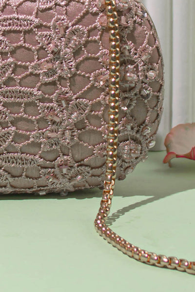 Cordon Capsule Clutch - Mauve