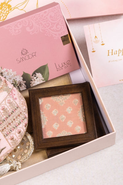 Gift Hamper - Amer pink potli - Home and Gourmet Box