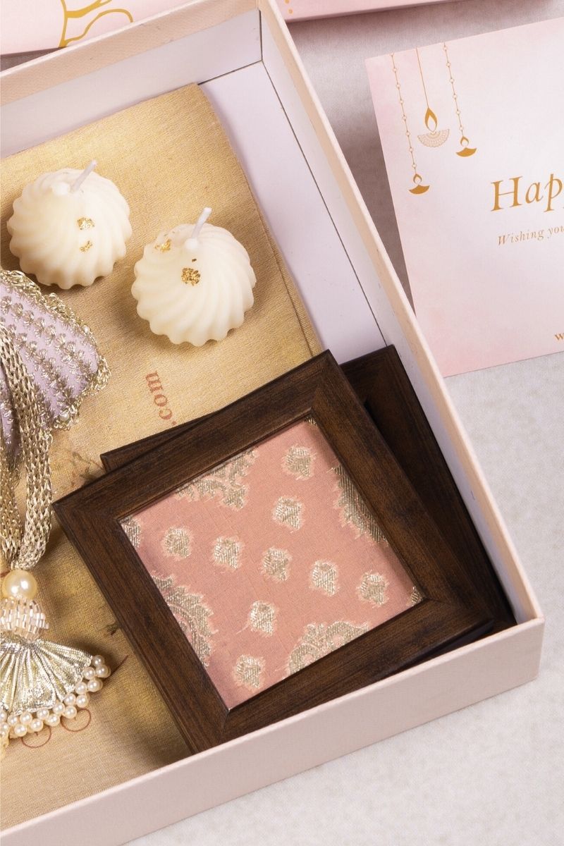 Gift Hamper - Tara light lilac potli - Home and Candle Box
