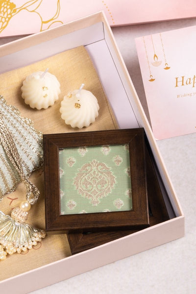 Gift Hamper - Tara light mint potli - Home and Candle Box