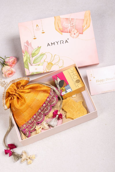 Gift Hamper - Tari Mustard potli - Home and Aroma Box