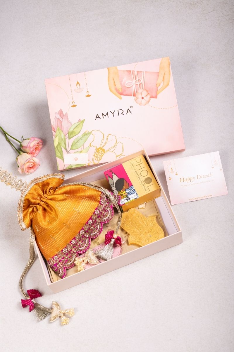 Gift Hamper - Tari Mustard potli - Home and Aroma Box