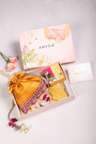 Gift Hamper - Tari Mustard potli - Home and Aroma Box