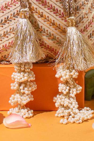 Fiza embroidered Potli - Off-white