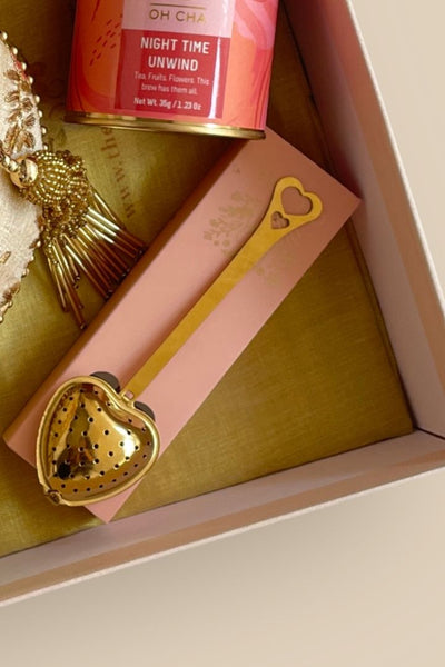 Mother's Day Hamper - Floral Creeper Cream Potli Bag - Home Box