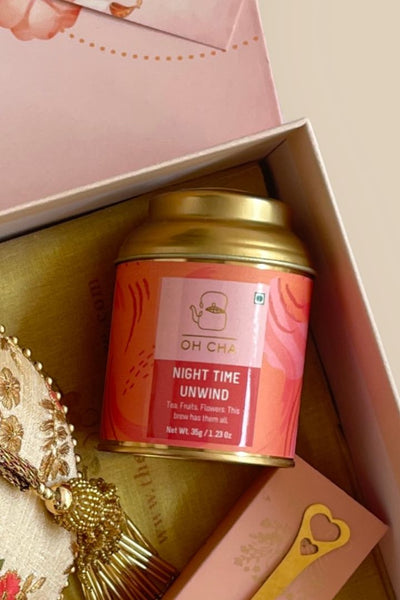 Mother's Day Hamper - Floral Creeper Cream Potli Bag - Home Box