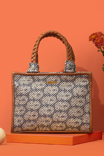 AMYRA - Jasbira Embroidered Handbag - Indigo