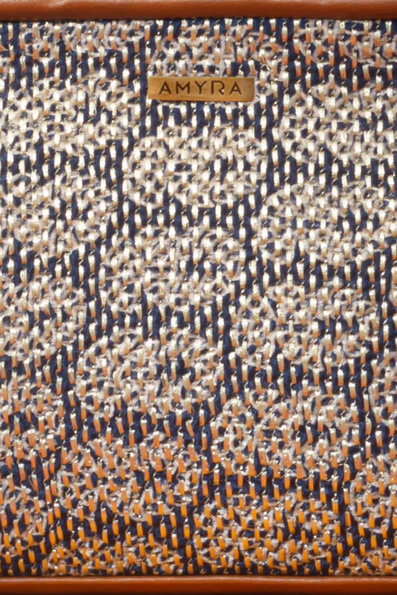 AMYRA - Jasbira Embroidered Handbag - Indigo