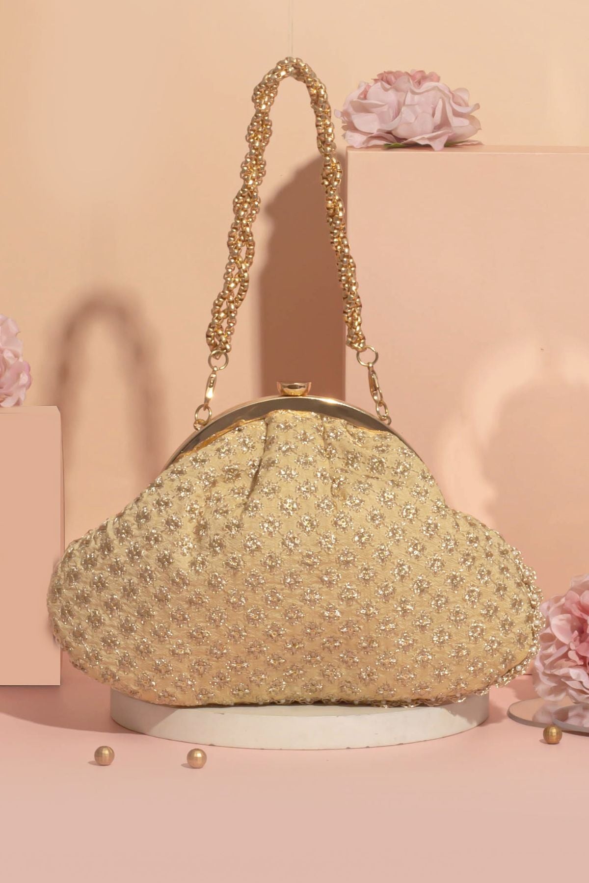 Inaya Vintage Purse - Gold