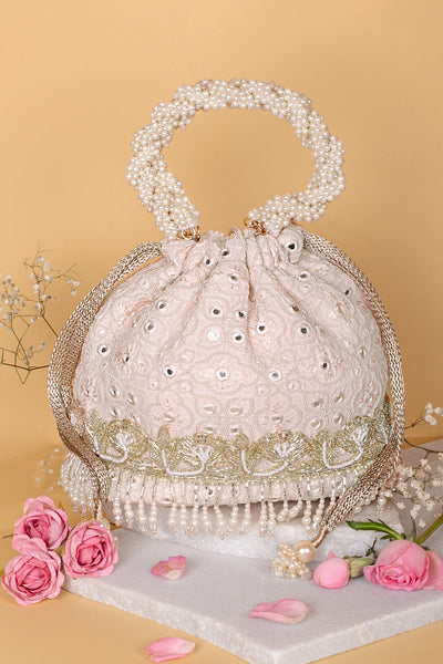 AMYRA Monroe Bucket Bag - Baby Pink