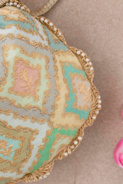 AMYRA Morocco Potli - Sea Green