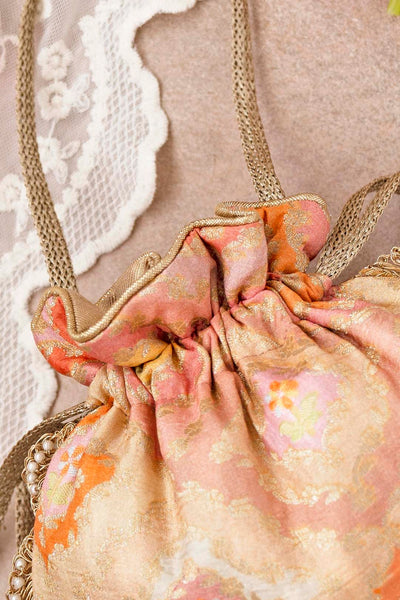 AMYRA Morocco Potli - Peach