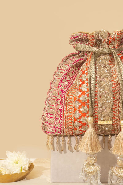 Naaz Potli - Orange & Pink