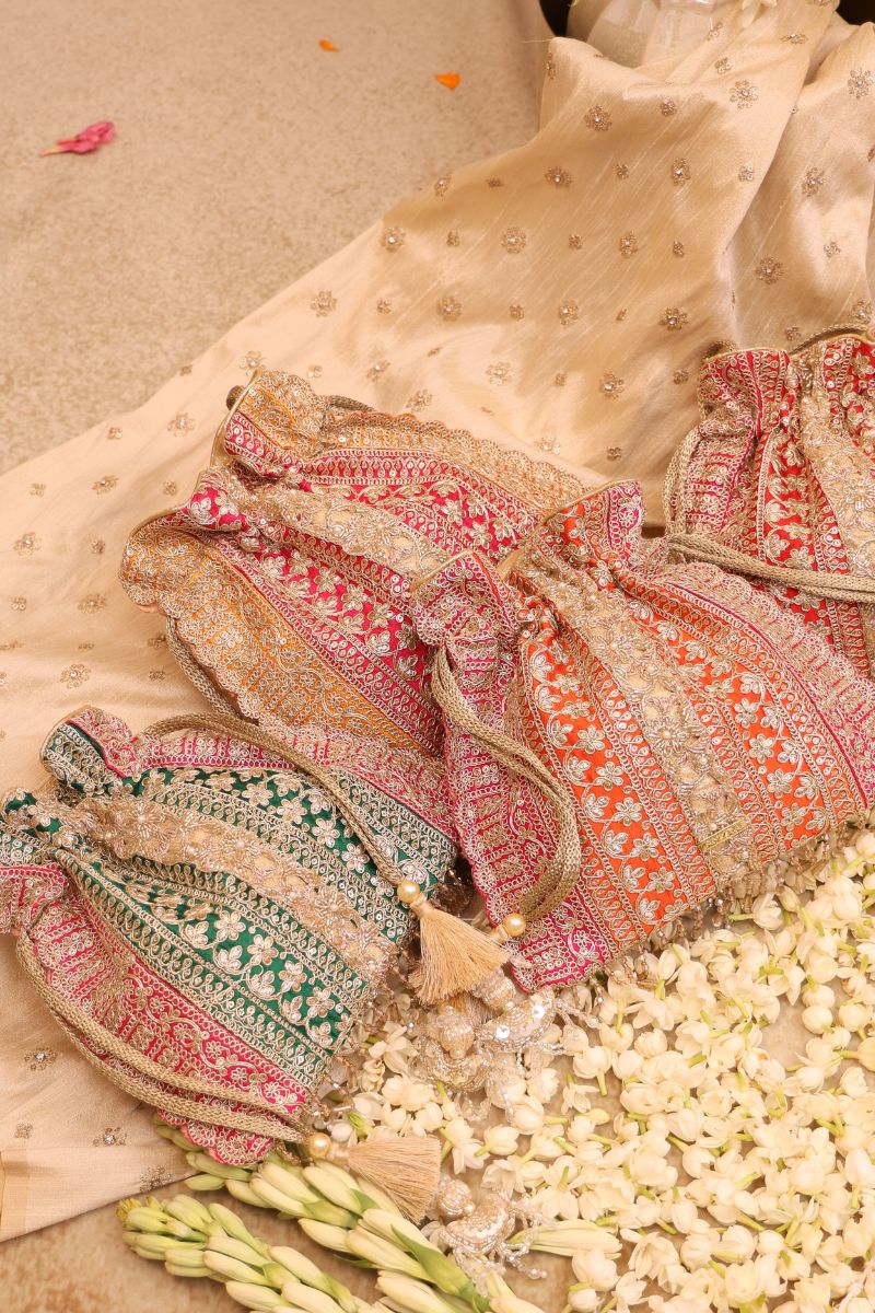 Naaz Potli - Orange & Pink