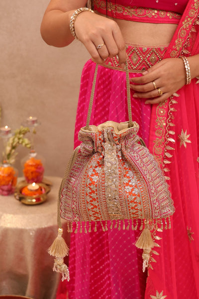 Naaz Potli - Red & Pink