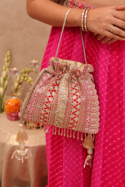 Naaz Potli - Red & Pink