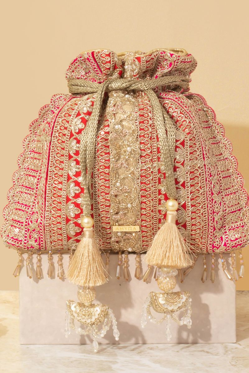 Naaz Potli - Red & Pink