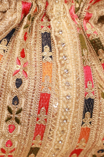 Naaz Embroidered Potli - Multicolor