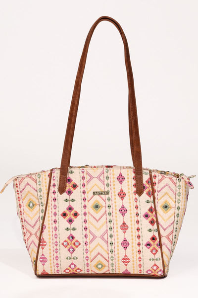 Nadia Mirror Embroidered Tote Bag