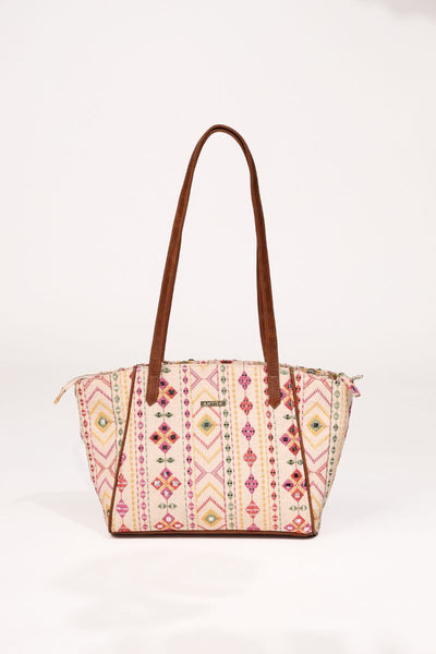 Nadia Mirror Embroidered Tote Bag
