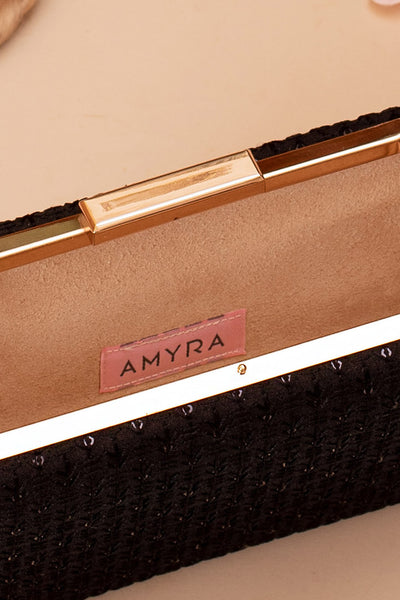 AMYRA Noir Black Clutch