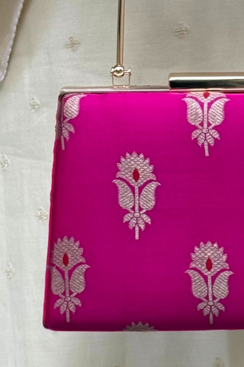 Sutra Silk Clutch - Pink