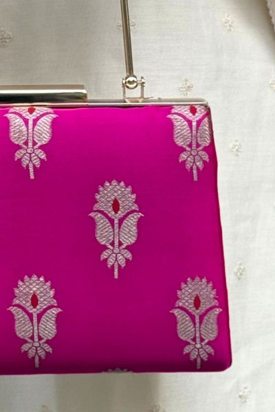 Sutra Silk Clutch - Pink