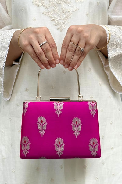 Sutra Silk Clutch - Pink