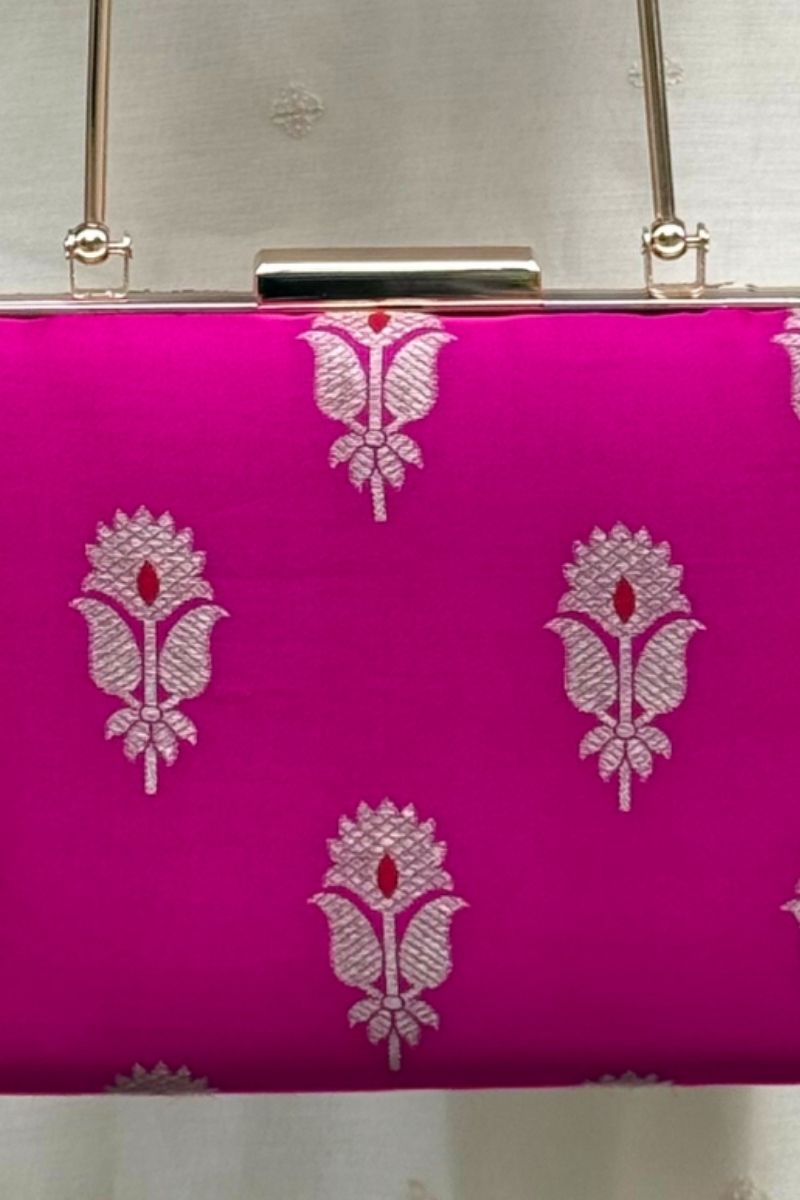 Sutra Silk Clutch - Pink